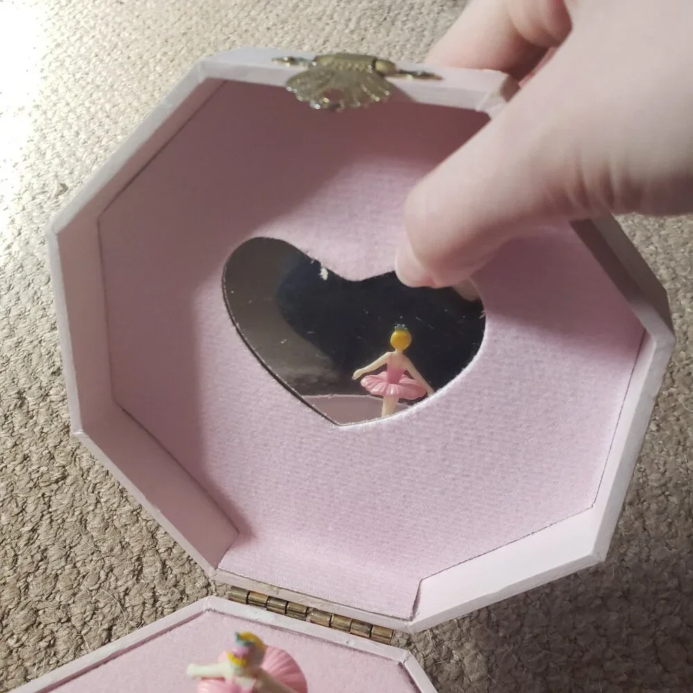 Y2k cherry blossom ballerina jewelry music box